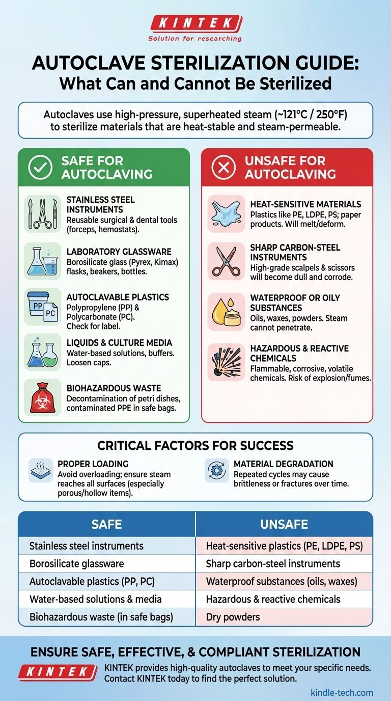Welche Instrumente können im Autoklaven sterilisiert werden? Ein Leitfaden für sichere und effektive Sterilisation Visuelle Anleitung