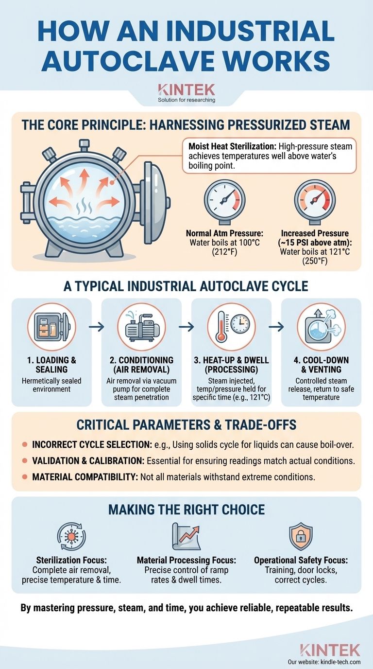 Comment fonctionne un autoclave industriel ? Libérez la puissance de la vapeur haute pression pour la stérilisation Guide Visuel