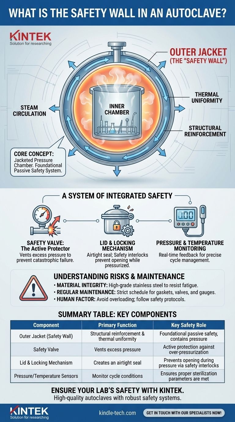 オートクレーブの安全壁とは何ですか？安全な滅菌のためのジャケットチャンバー解説 ビジュアルガイド