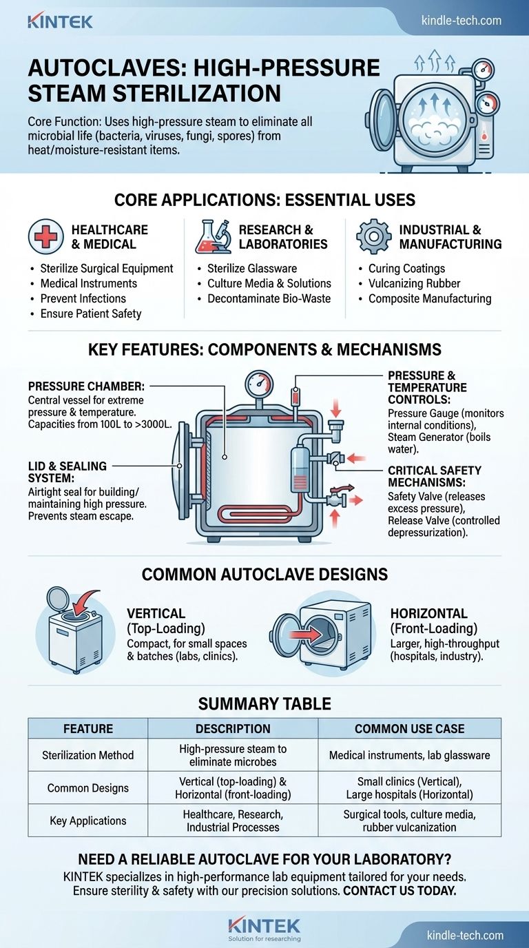 오토클레이브의 특징과 용도는 무엇인가요? 멸균 및 안전 가이드 시각적 가이드