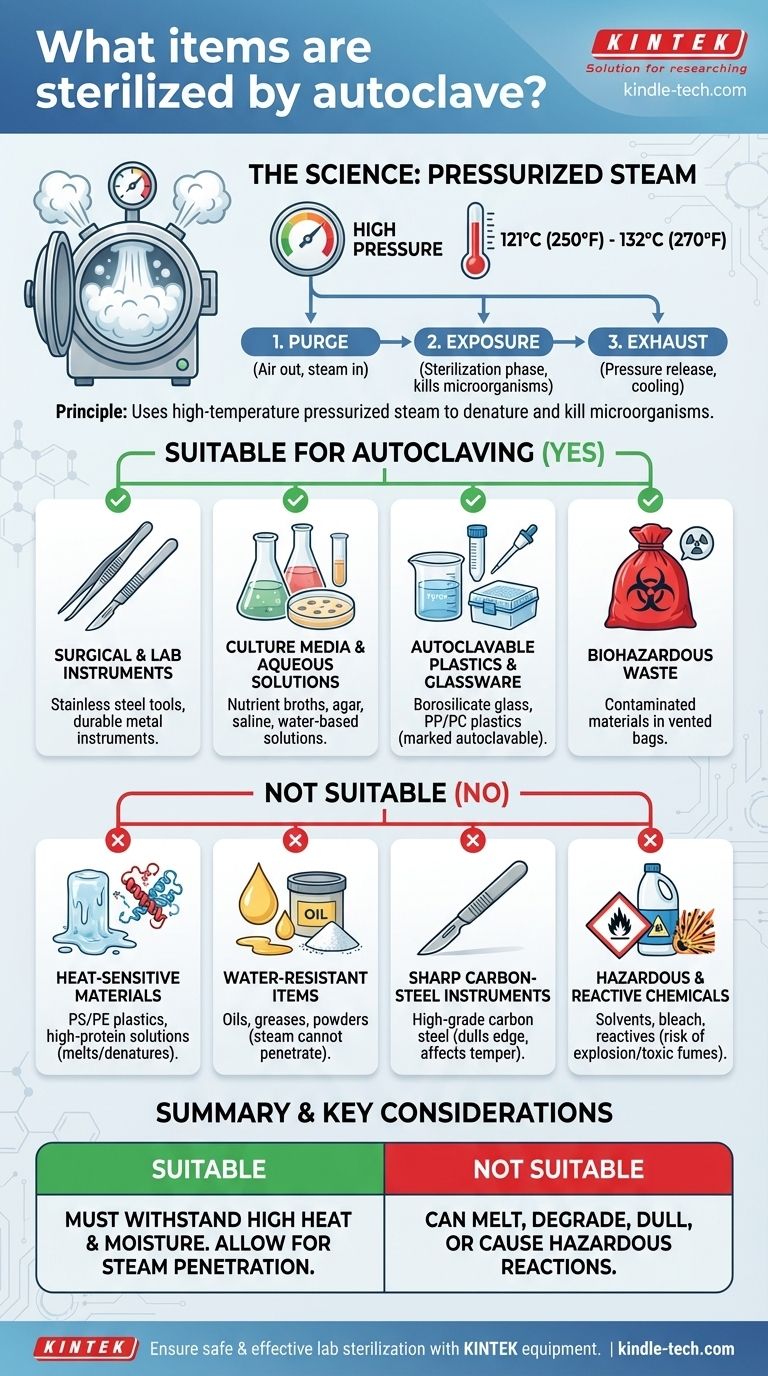 ¿Qué elementos se esterilizan en autoclave? Una guía para una esterilización por vapor segura y eficaz Guía Visual