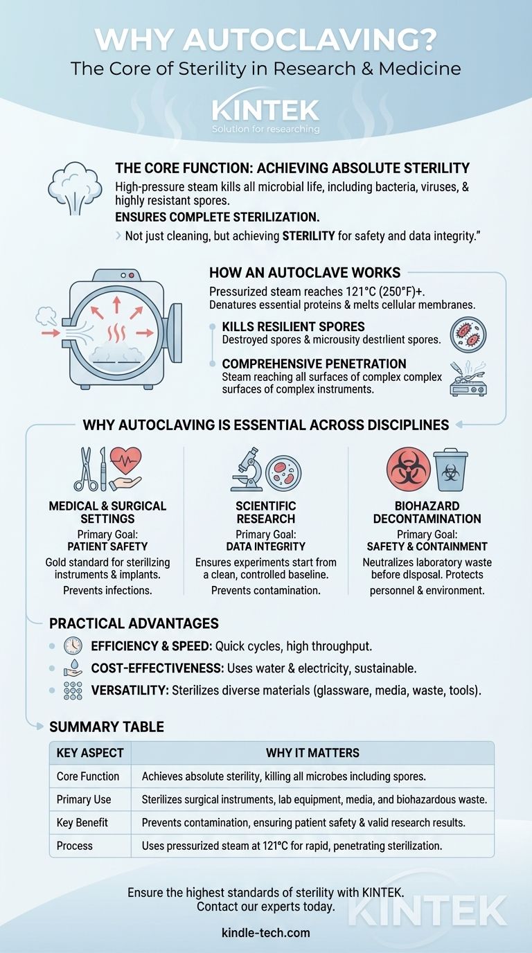 연구 및 의료 시설에서 고압 증기 멸균기(오토클레이브)를 사용하는 이유는 무엇입니까? 멸균의 황금 표준 시각적 가이드