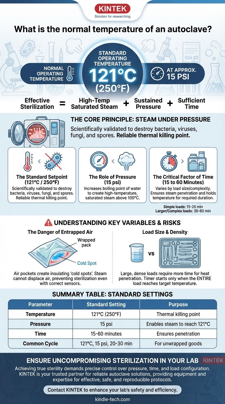 オートクレーブの通常の温度は何度ですか？正確な制御で確実な滅菌を実現 ビジュアルガイド