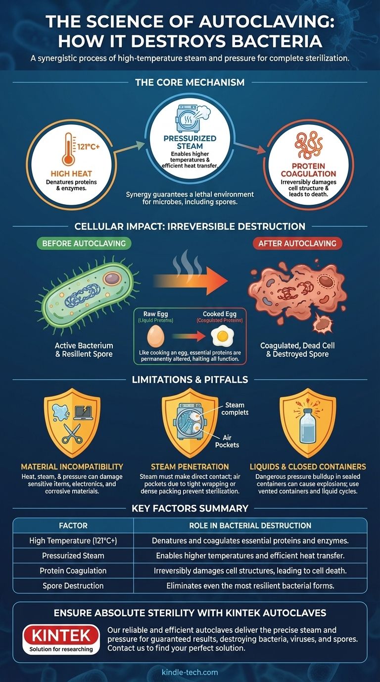 What does autoclaving do to bacteria? It Destroys Them with High-Temperature Steam and Pressure Visual Guide