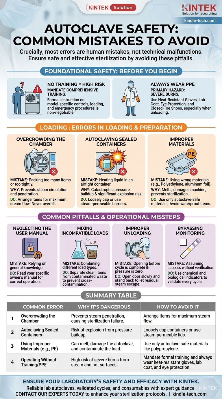 Was ist bei der Verwendung eines Autoklaven zu vermeiden? Häufige und gefährliche Sterilisationsfehler verhindern Visuelle Anleitung