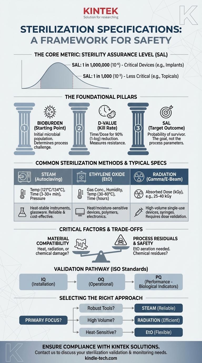 Quelles sont les spécifications de stérilisation ? Atteignez votre niveau d'assurance stérilité (SAL) requis Guide Visuel