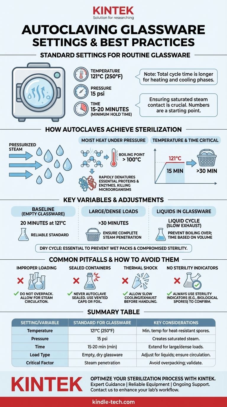 ¿Cuáles son los ajustes para esterilizar material de vidrio en autoclave? Una guía para una esterilización eficaz Guía Visual