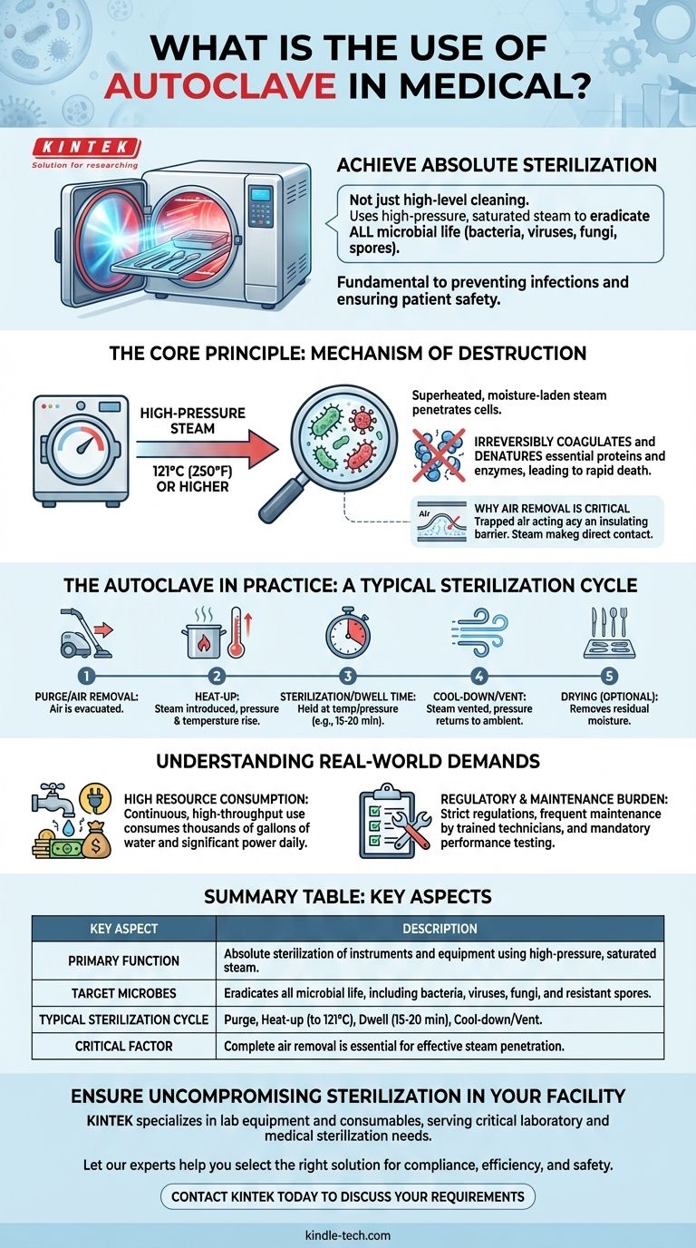 ¿Cuál es el uso del autoclave en medicina? El papel fundamental de la esterilización en la seguridad del paciente Guía Visual