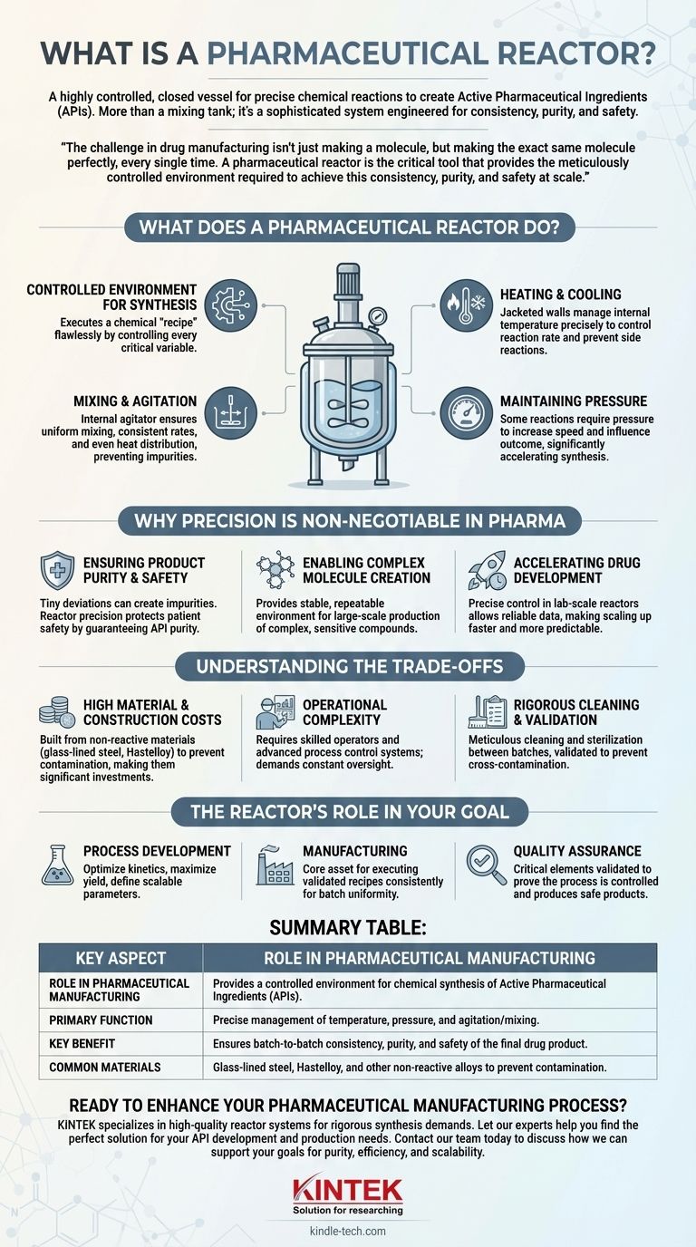 製薬業界におけるリアクターとは何ですか？精密な医薬品合成の心臓部 ビジュアルガイド