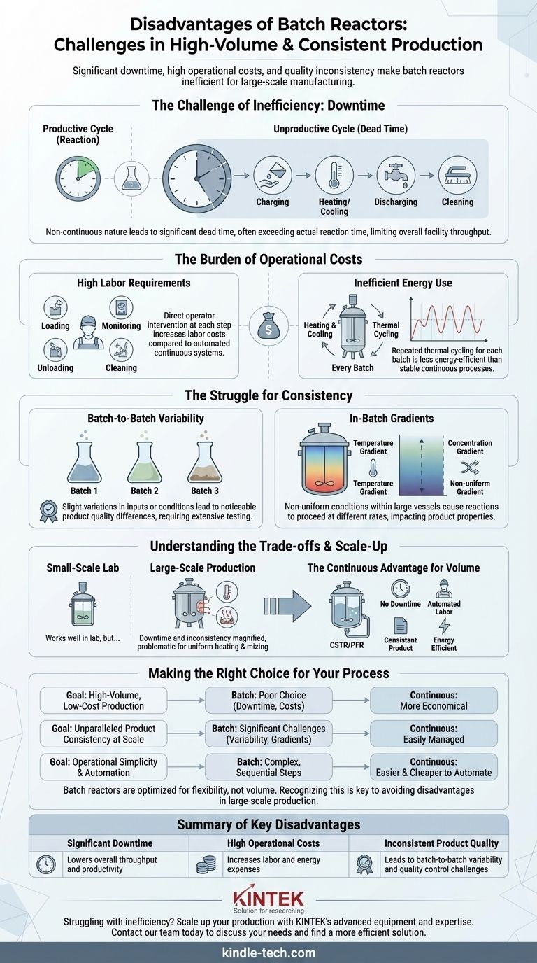 What are the disadvantages of batch reactors? Understanding the limitations for large-scale production. Visual Guide