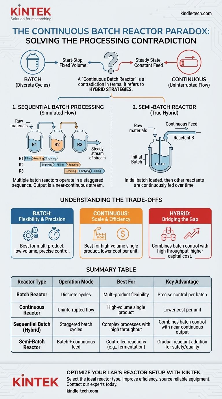 什么是连续批次反应器？混合工艺系统的指南 图解指南