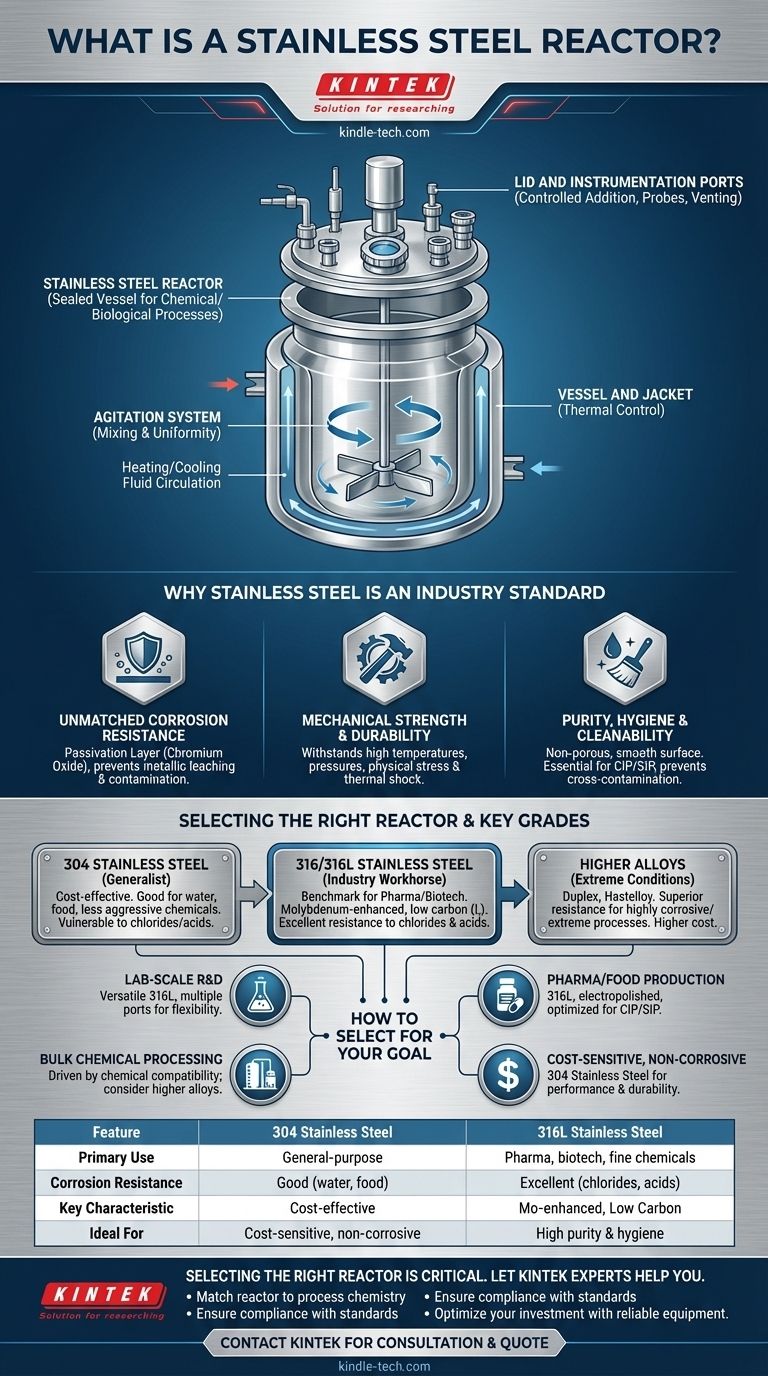 Qu'est-ce qu'un réacteur en acier inoxydable ? Un guide pour la sélection des matériaux et le contrôle des processus Guide Visuel