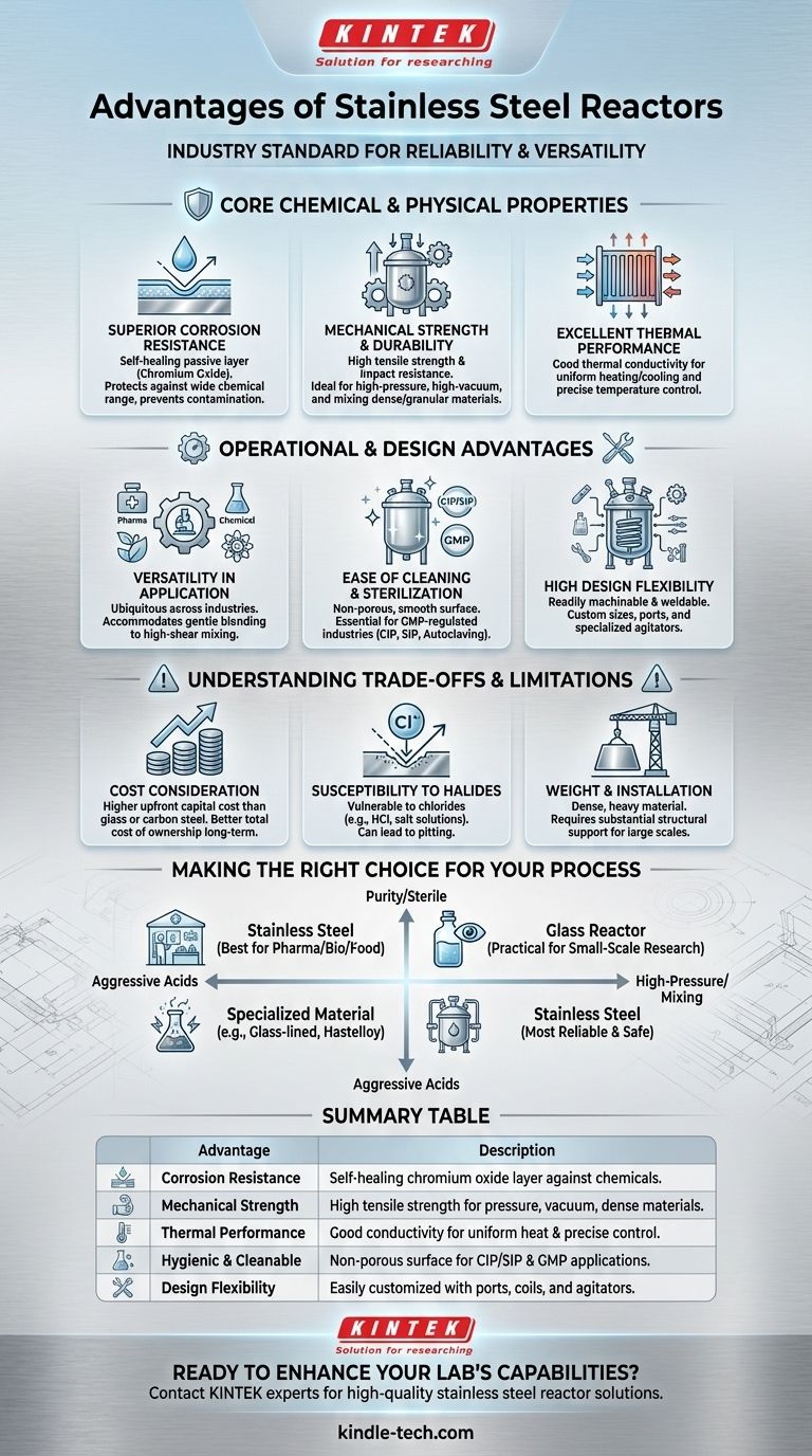 Was sind die Vorteile von Edelstahlreaktoren? Überlegene Haltbarkeit und Reinheit für anspruchsvolle Prozesse Visuelle Anleitung