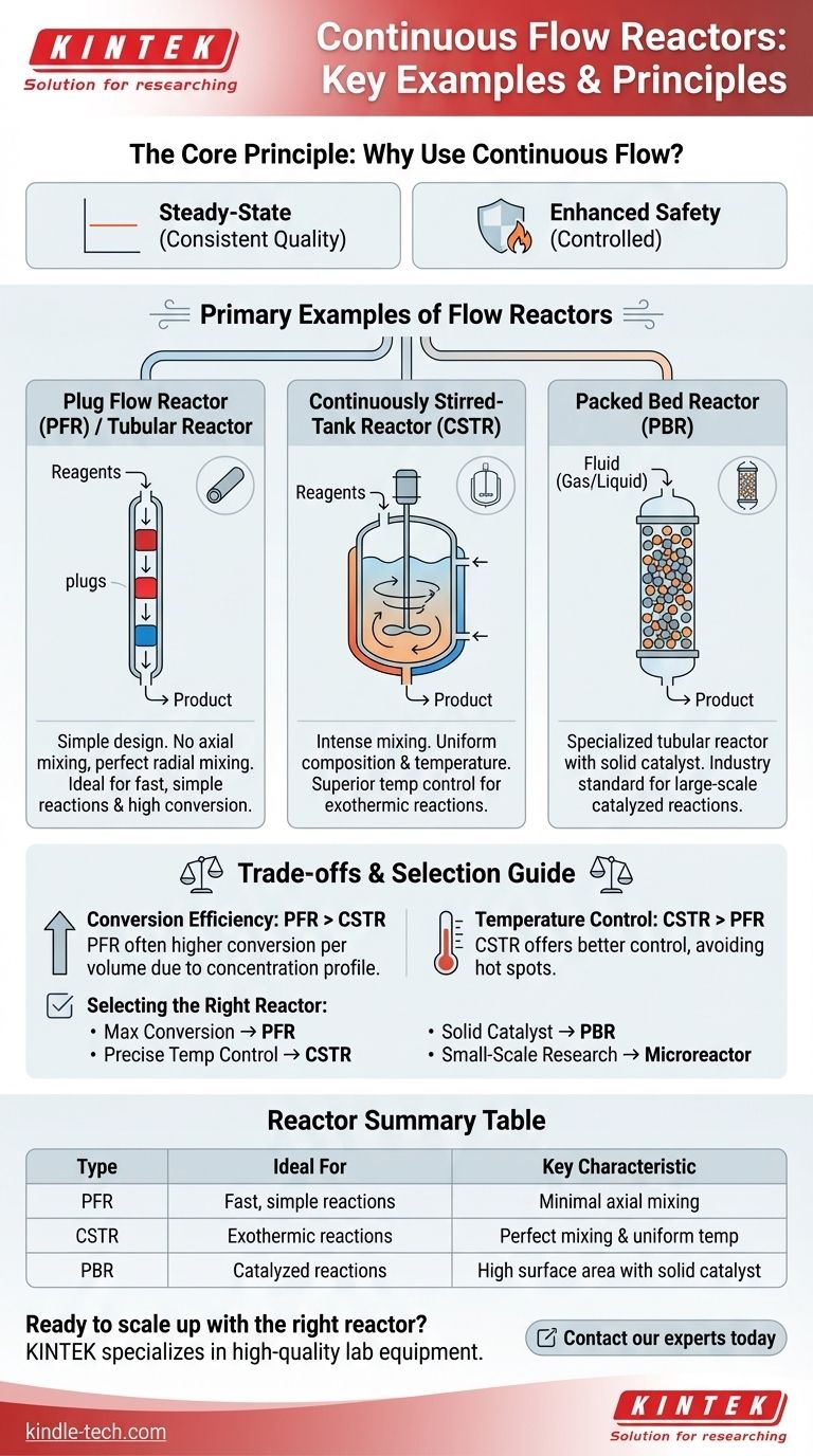 Quali sono esempi di reattori a flusso continuo? Ottimizza il tuo processo chimico con lo strumento giusto Guida Visiva