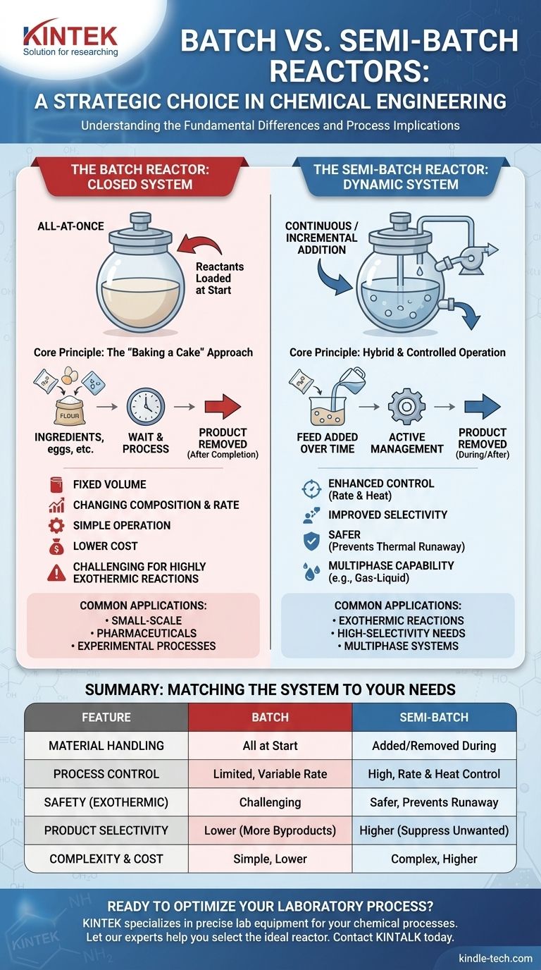 Was ist der Unterschied zwischen Batch- und Semi-Batch-Reaktoren? Wählen Sie den richtigen Reaktor für Ihren Prozess Visuelle Anleitung