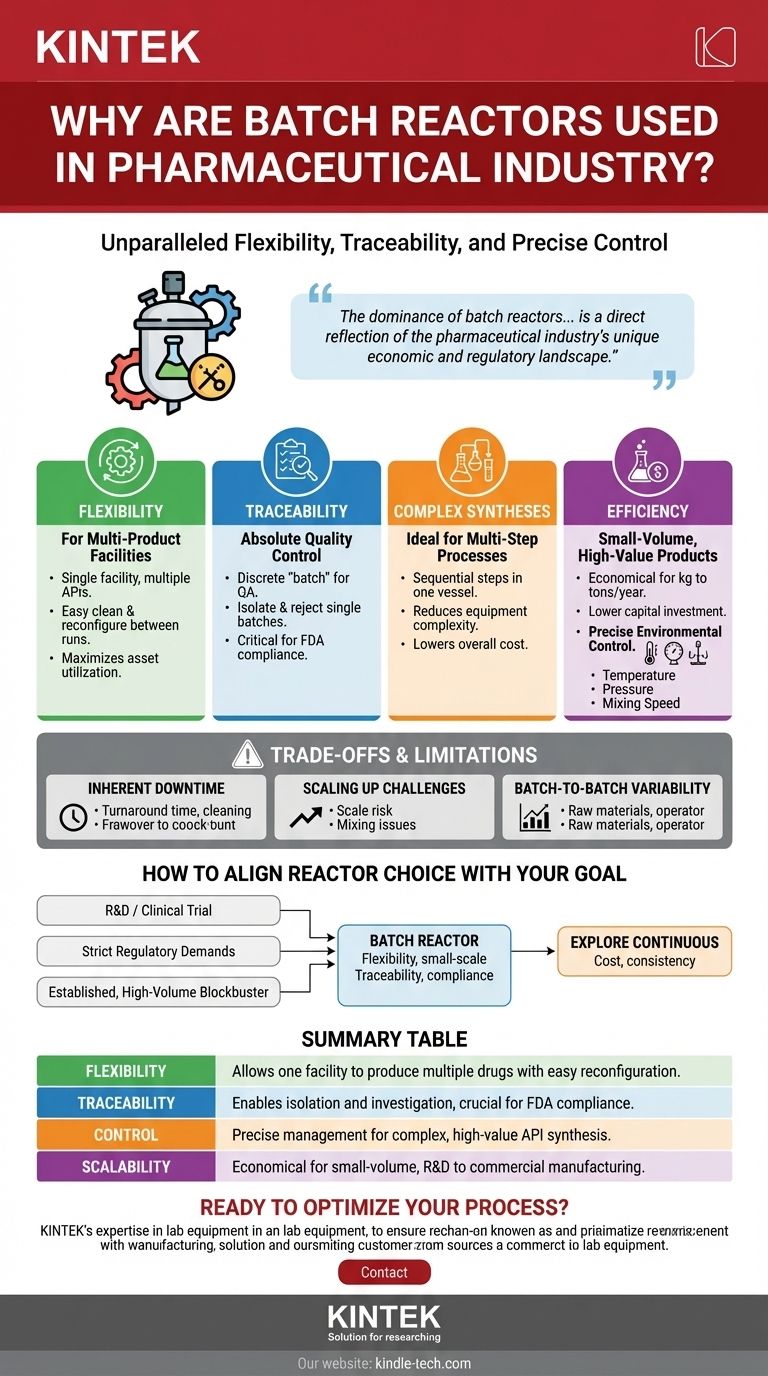 Why are batch reactors used in pharmaceutical industry? Unmatched Flexibility & Control for Drug Manufacturing Visual Guide