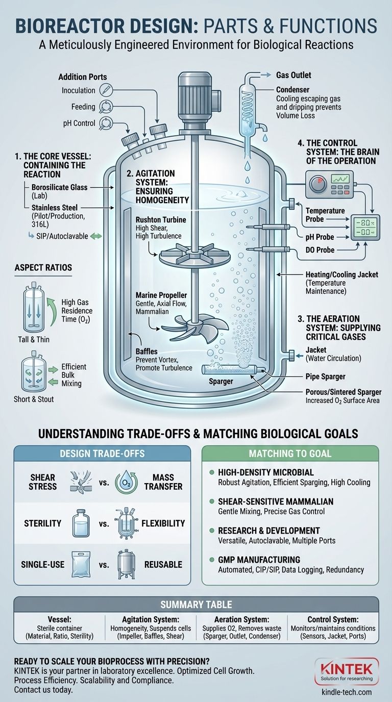 Was sind die Bestandteile und Funktionen des Bioreaktor-Designs? Meistern Sie die Kernkomponenten für optimales Zellwachstum Visuelle Anleitung