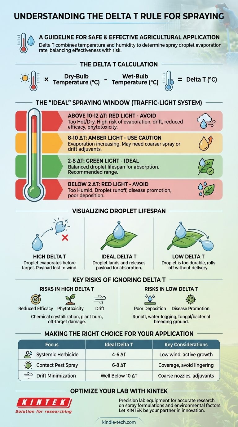 What is the delta 20 rule of evaporation? Master Safe and Effective Spraying Visual Guide