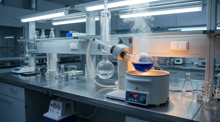 Qual é a maneira mais eficiente de remover o excesso de solvente de baixo ponto de ebulição de um material de alto ponto de ebulição? Use a Evaporação Rotativa para Remoção Rápida e Segura