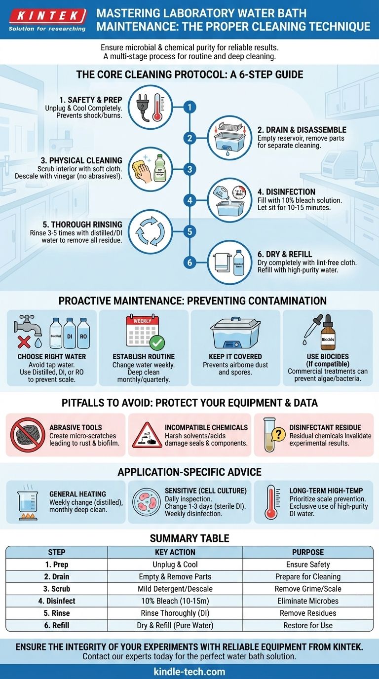 如何清洁水浴槽？确保实验室安全和结果准确 图解指南