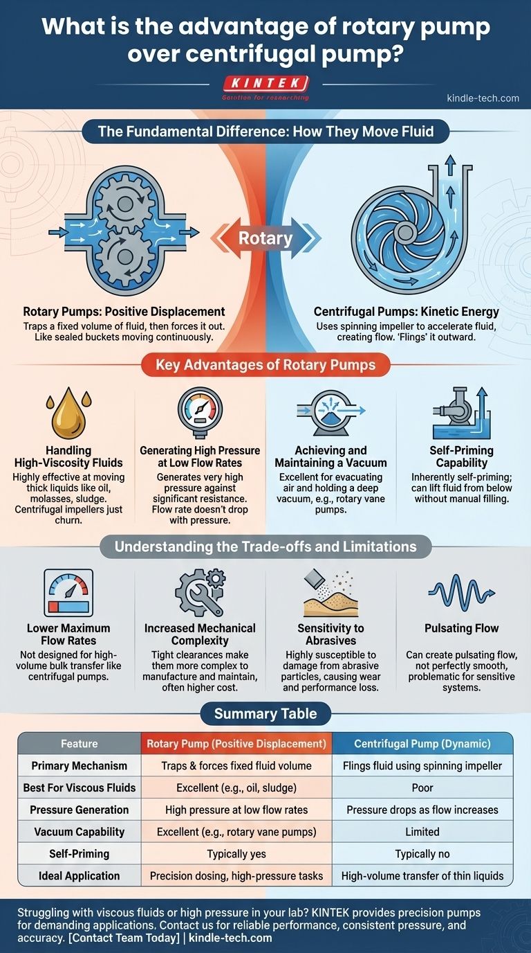 Qual è il vantaggio della pompa rotativa rispetto alla pompa centrifuga? Gestione di precisione per fluidi ad alta viscosità Guida Visiva