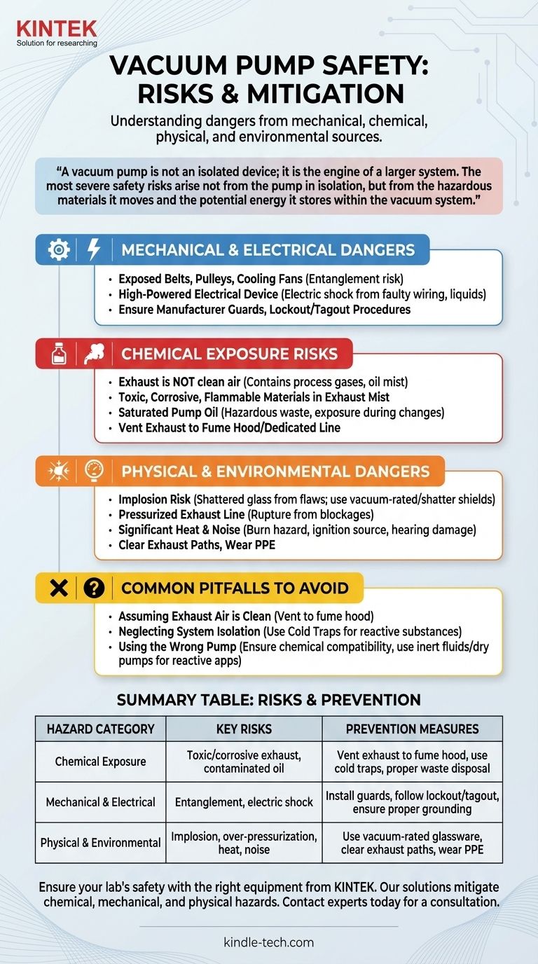 Quali sono i problemi di sicurezza con le pompe da vuoto? Evitare rischi chimici, meccanici e di implosione Guida Visiva