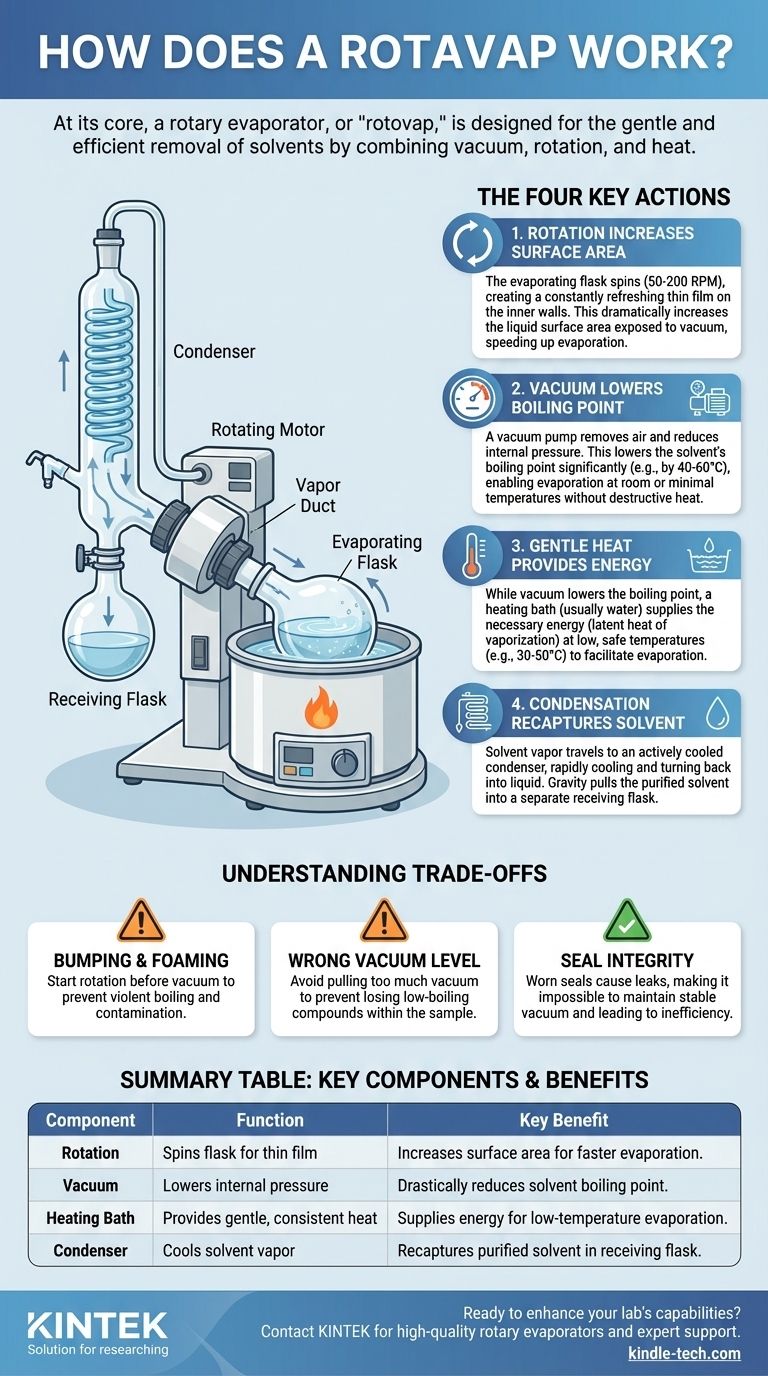 ¿Cómo funciona un rotavapor? Una guía para la eliminación suave y eficiente de disolventes Guía Visual
