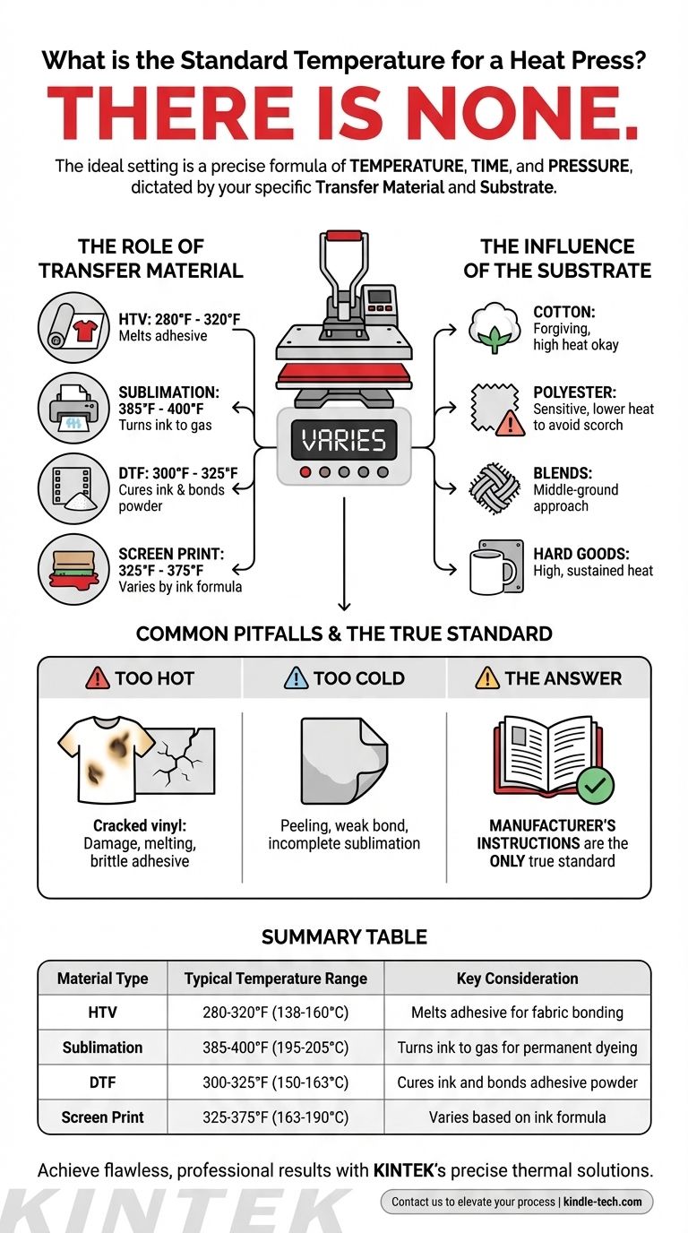 히트 프레스의 표준 온도는 얼마인가요? 내구성 있는 전사를 위한 완벽한 설정 마스터하기 시각적 가이드