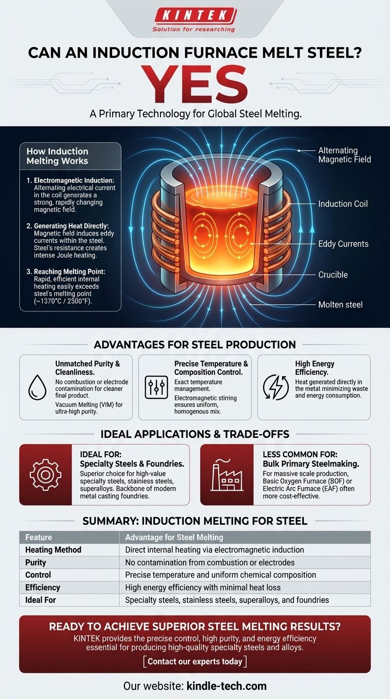 ¿Puede un horno de inducción fundir acero? La guía definitiva para la fusión de alta pureza Guía Visual
