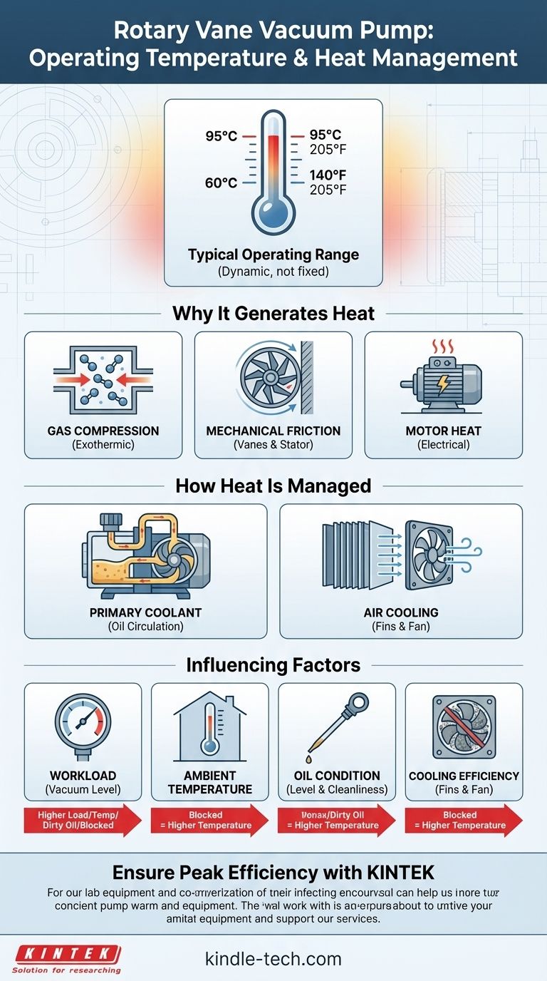 При какой температуре работает роторно-лопастной вакуумный насос? Обеспечьте оптимальную производительность и долговечность Визуальное руководство