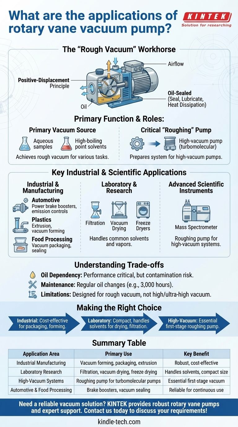 Quelles sont les applications de la pompe à vide à palettes rotatives ? Essentielle pour les systèmes de vide industriels et de laboratoire Guide Visuel