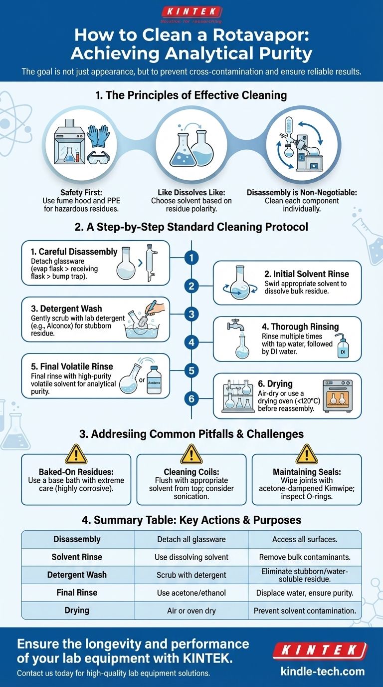 ロータリーエバポレーターの清掃方法：分析純度を維持するためのステップバイステップガイド ビジュアルガイド