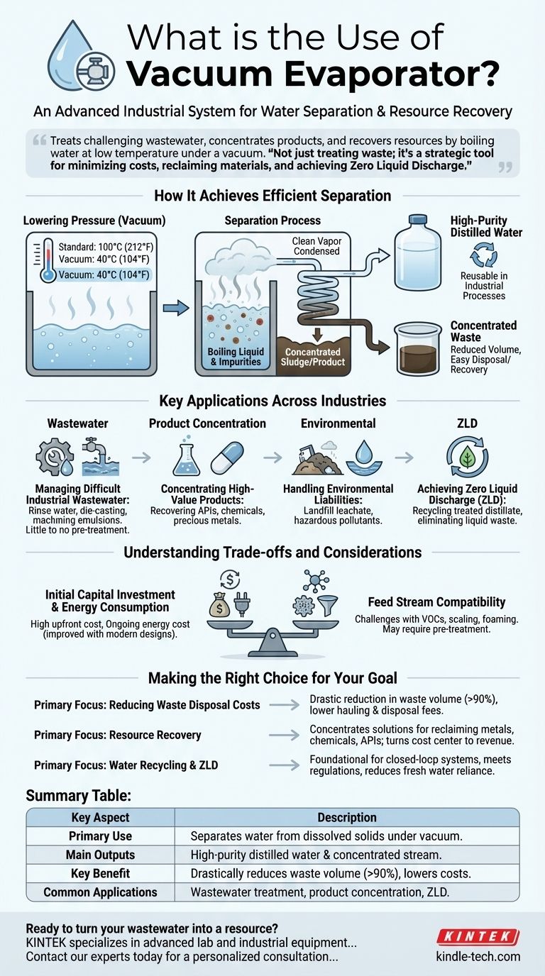 真空蒸発器の用途は何ですか？廃棄物を価値に変え、ZLDを達成する ビジュアルガイド
