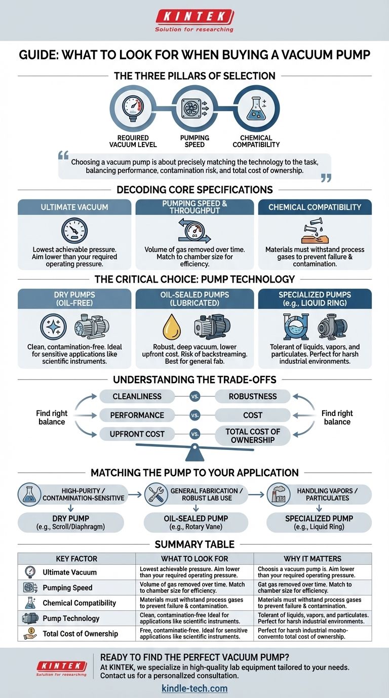 Cosa cercare quando si acquista una pompa per vuoto? Fattori chiave per prestazioni e longevità ottimali Guida Visiva