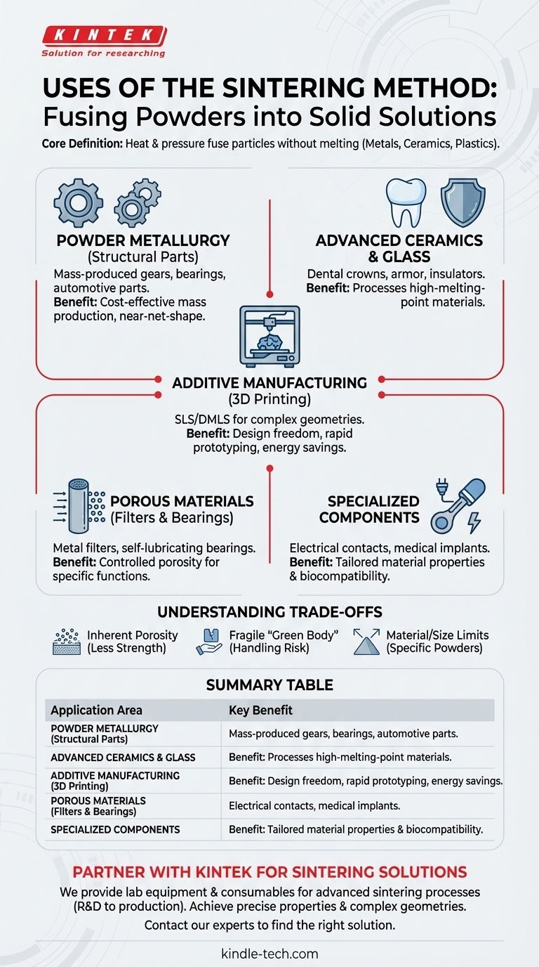 ما هي استخدامات طريقة التلبيد؟ دليل لتصنيع الأجزاء عالية الأداء دليل مرئي