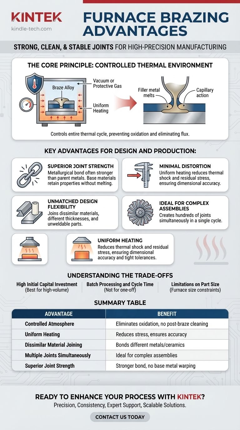 Quel est l'avantage du brasage sous vide (en four) ? Obtenir des joints solides et propres avec une distorsion minimale Guide Visuel