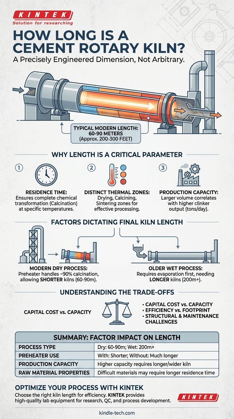Qual o comprimento de um forno rotativo de cimento? Otimizando o Comprimento para Máxima Eficiência e Produção Guia Visual