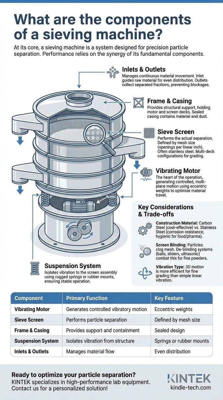 筛分机由哪些部件组成？揭秘精密颗粒分离的内部结构 图解指南