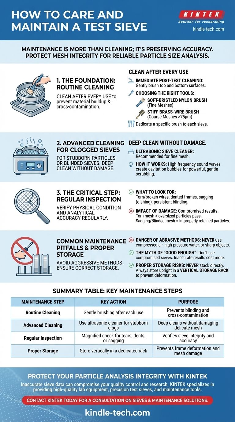 Comment entretenir et prendre soin d'un tamis ? Un guide pour prolonger la durée de vie et la précision des tamis Guide Visuel
