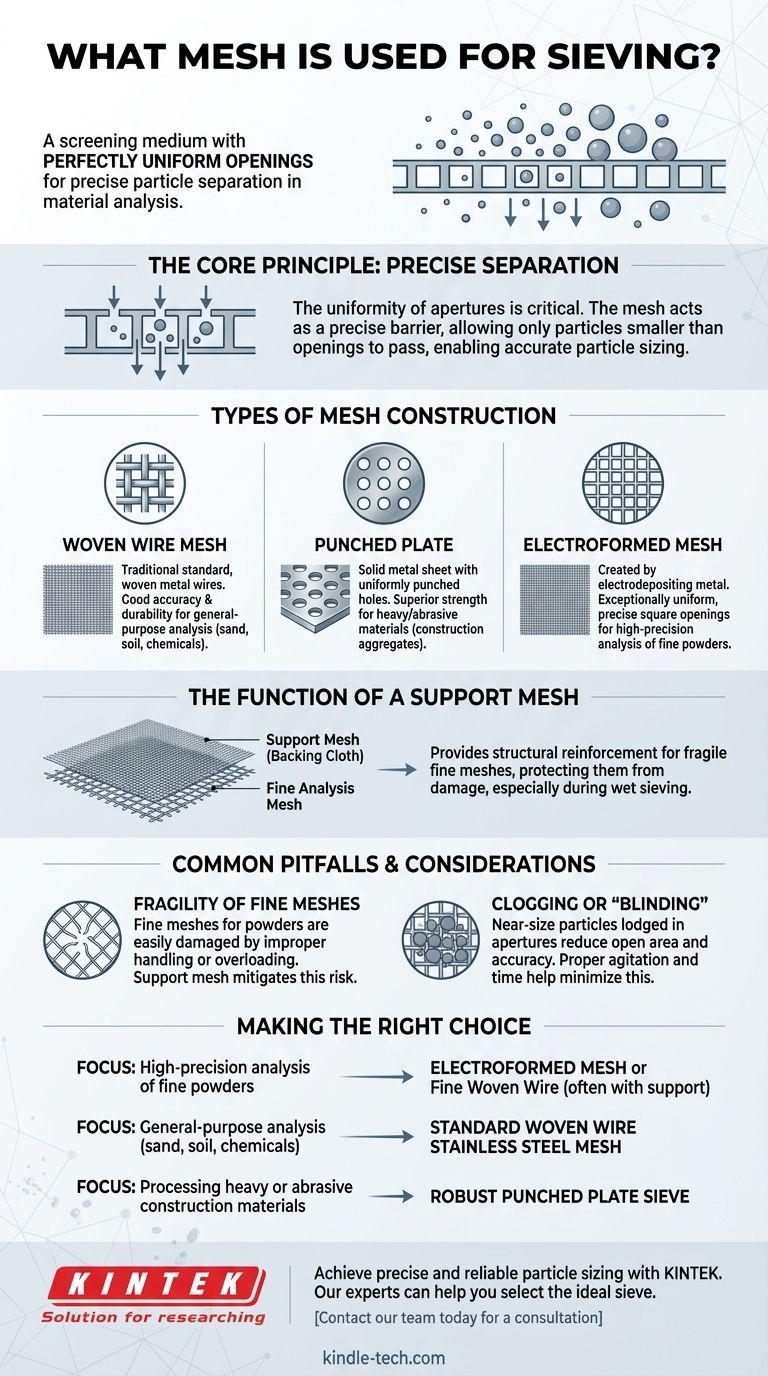 ¿Qué malla se utiliza para el tamizado? Una guía para elegir el medio de tamizado adecuado Guía Visual