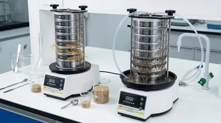 Quais são os dois métodos de análise granulométrica por peneiramento? Escolha o Método Certo para uma Granulometria Precisa