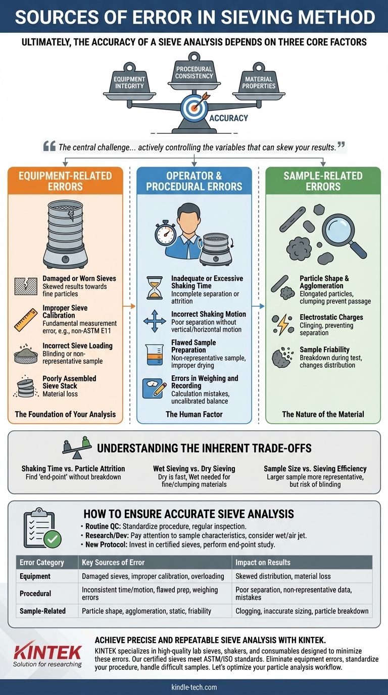 What are the sources of error in sieving method? Master Your Particle Analysis for Reliable Results Visual Guide