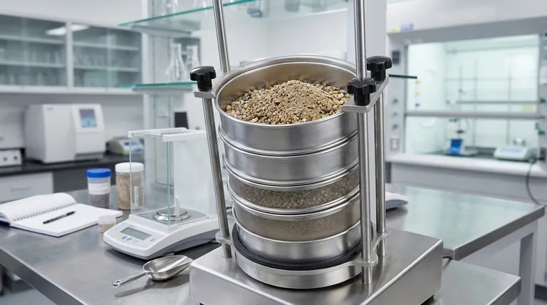 ふるい振とう実験の目的は何ですか? 材料管理のための粒度分布を決定すること