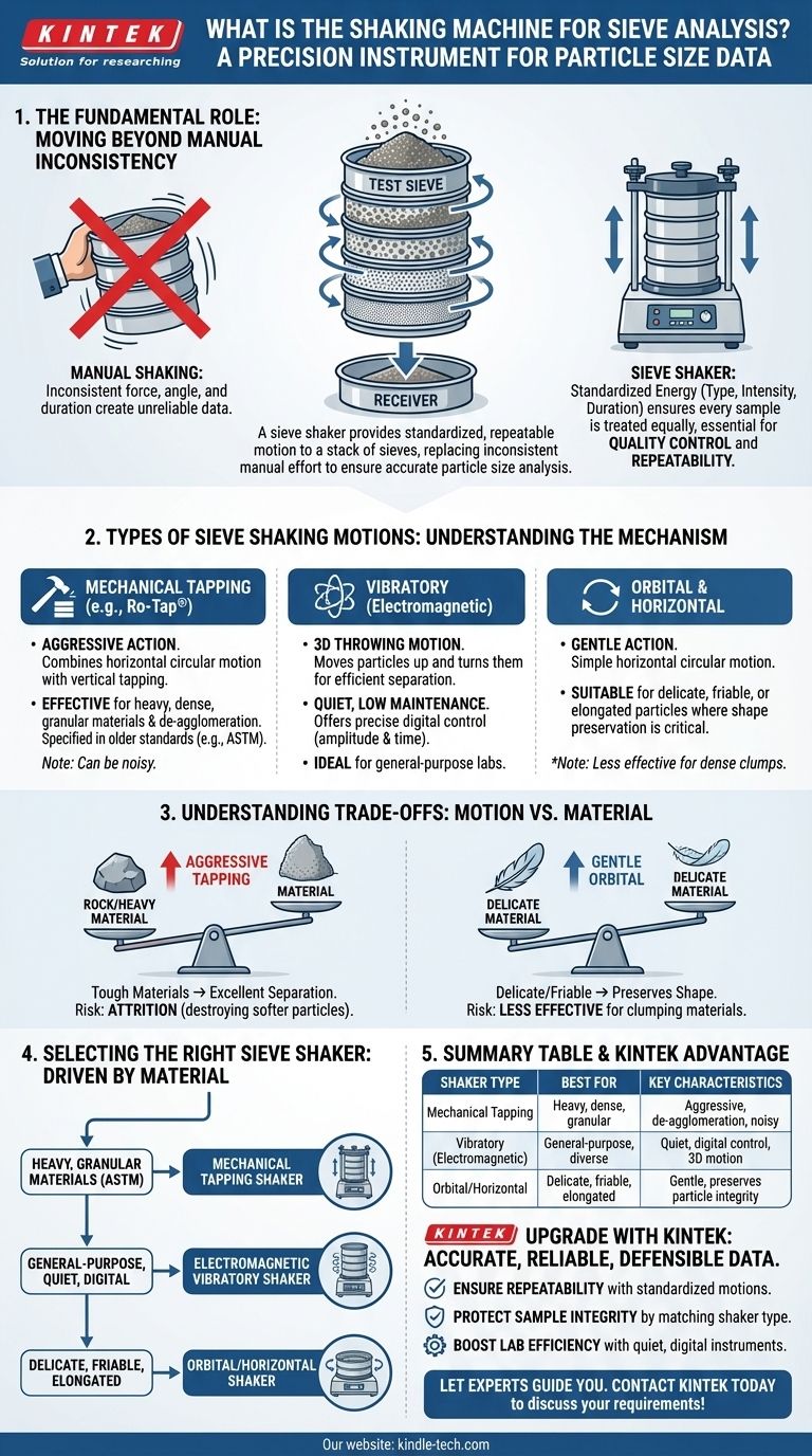 Qu'est-ce qu'une machine à secouer pour l'analyse granulométrique par tamisage ? Assurer des résultats précis et reproductibles de la taille des particules Guide Visuel
