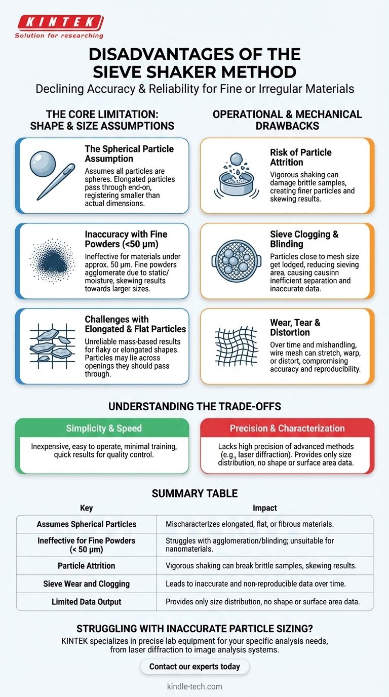 체질기 방법의 단점은 무엇인가요? 입자 분석에서 주요 한계점 파헤치기 시각적 가이드