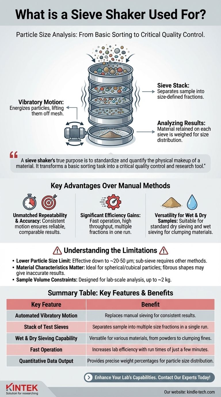 What is a sieve shaker used for? Achieve Precise Particle Size Analysis and Quality Control Visual Guide