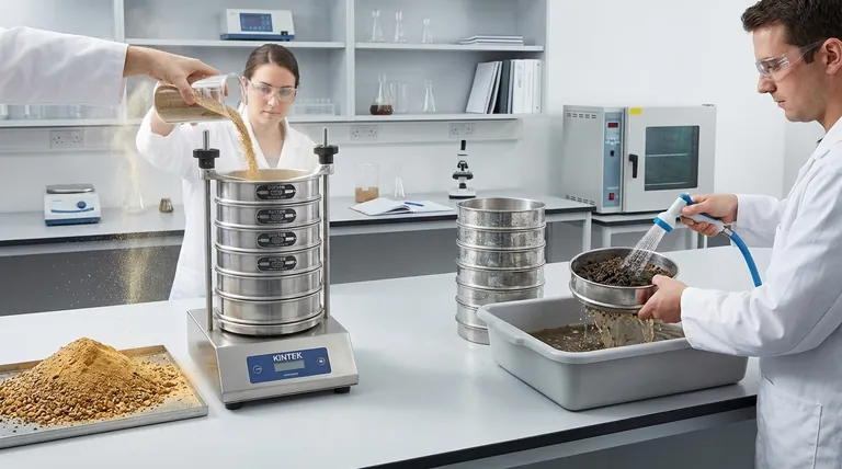 L'analisi granulometrica a secco è più accurata dell'analisi granulometrica a umido (lavaggio)? Scegliere il metodo giusto per il tuo materiale