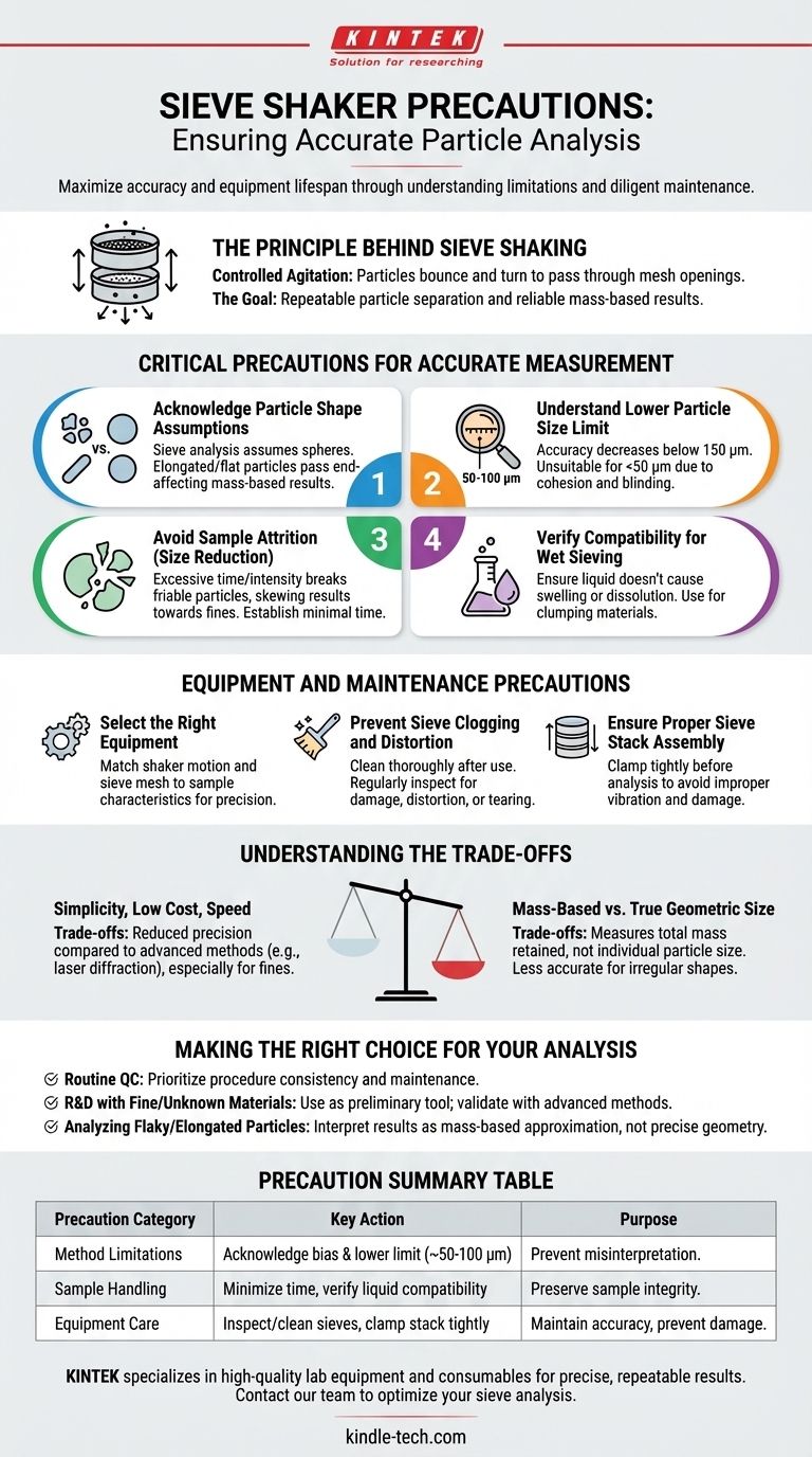 Quali sono le precauzioni per l'agitatore a setaccio? Garantire un'analisi accurata della dimensione delle particelle Guida Visiva