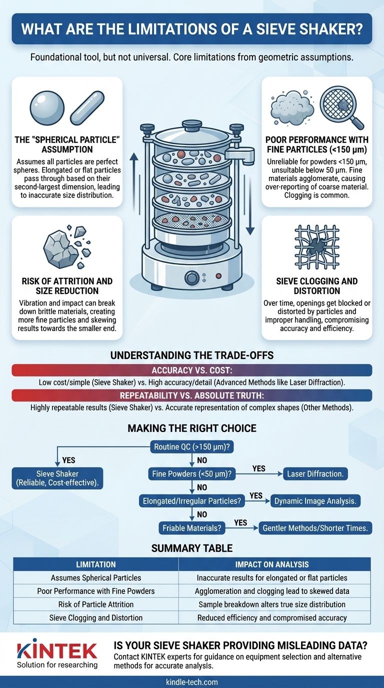ふるい分け機（シーブシェイカー）の限界とは何ですか？粒度分析における高価なエラーを回避する ビジュアルガイド