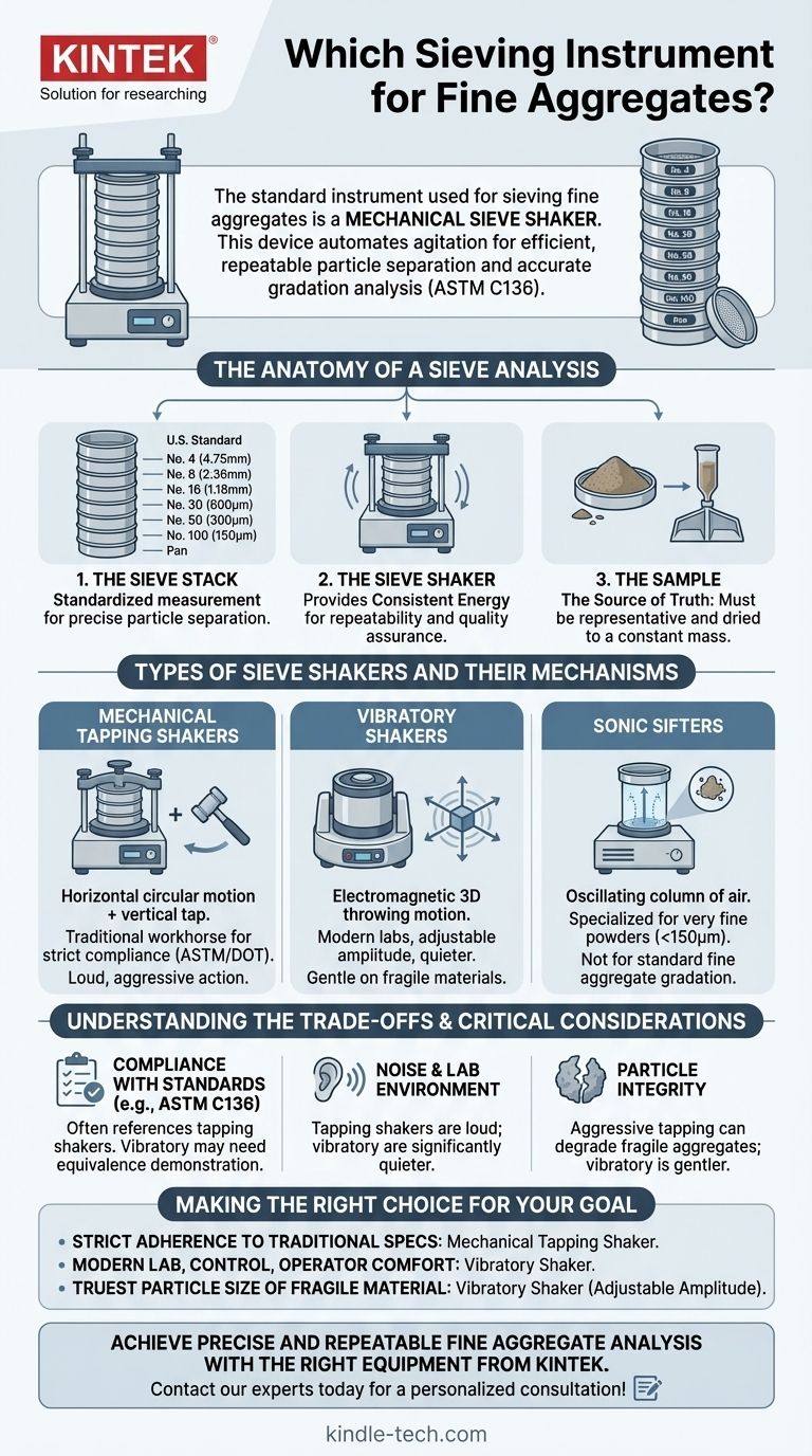 ما هي أداة الغربلة المستخدمة للركام الناعم؟ اختر هزاز المناخل المناسب لتحديد التدرج الدقيق دليل مرئي